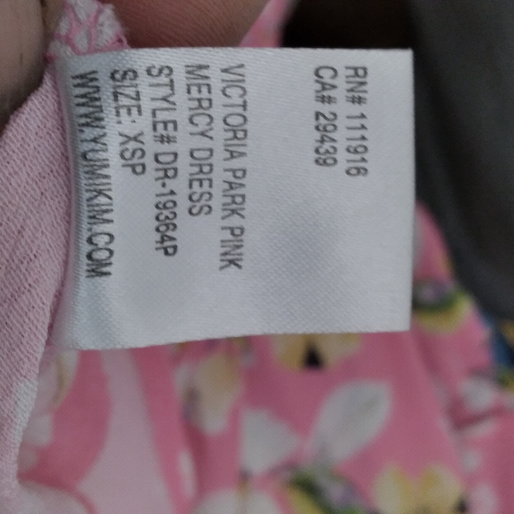 YUMI KIM Victoria Park Pink Floral Mercy Dress, size XS - Picture 7 of 8